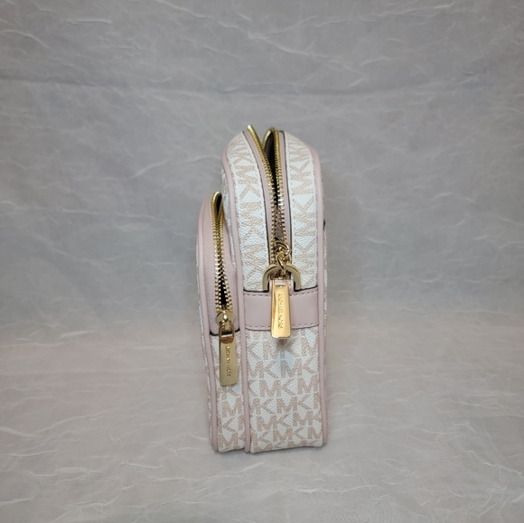 Michael Kors White Rose Gold Chain Crossbody Bag - Picture 8 of 11